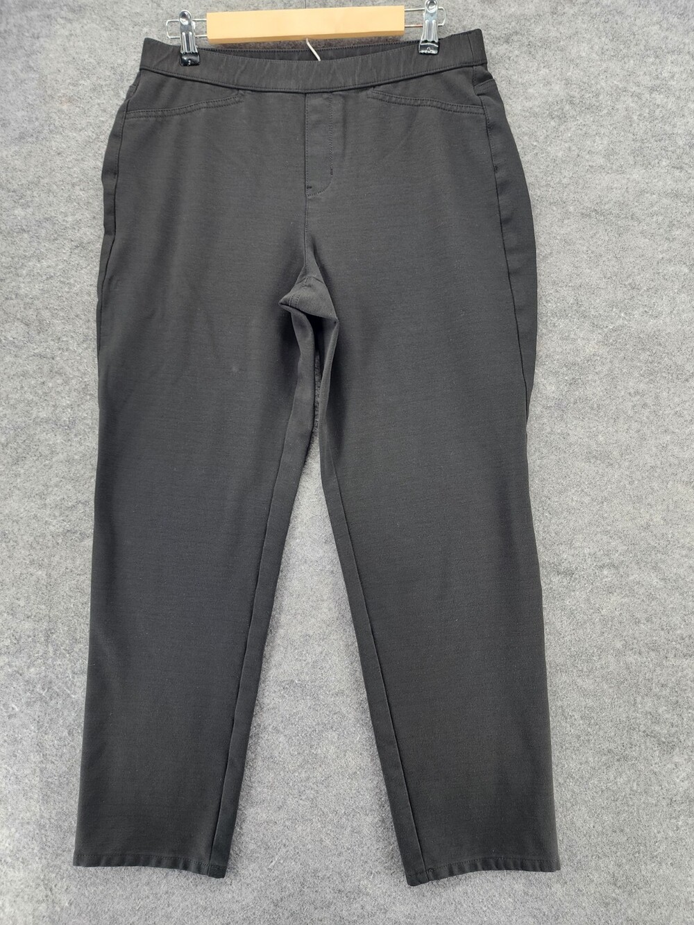 J Jill Pants Womens Medium Ponte Slim Leg Black Pull On
